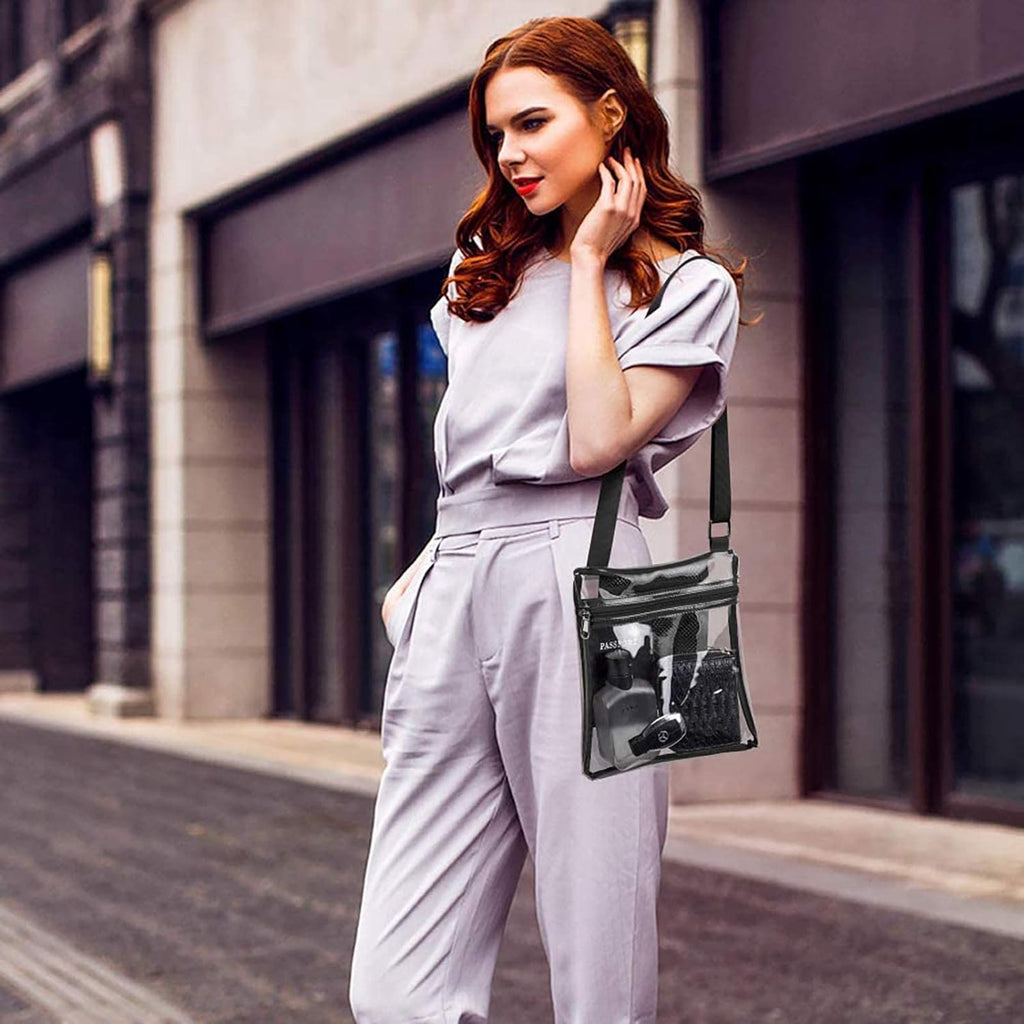 Clear Stadium Approved Crossbody Bag - Stylish Concert Purse for Women