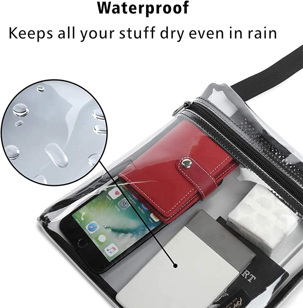 Clear Stadium Approved Crossbody Bag - Stylish Concert Purse for Women